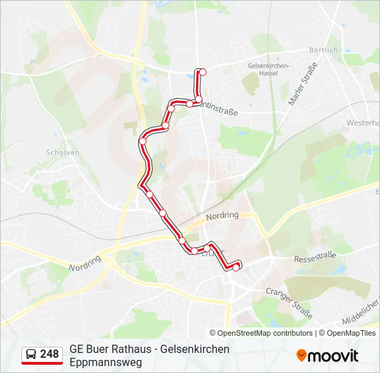 248 Bus Line Map