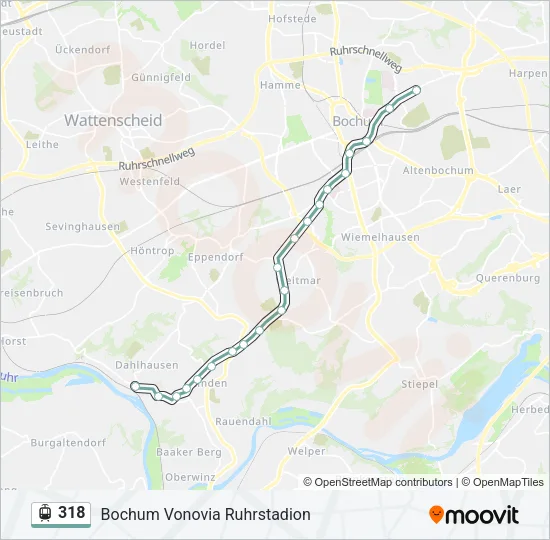 318 Light Rail Line Map