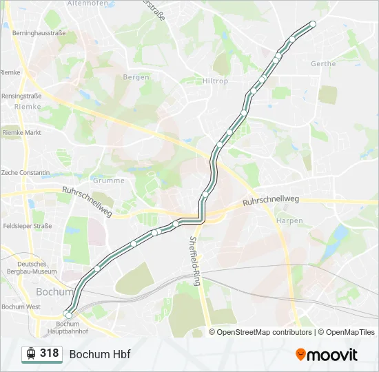 318 Light Rail Line Map