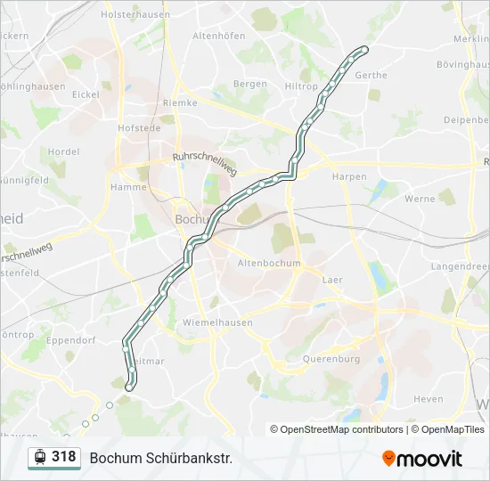 318 Light Rail Line Map