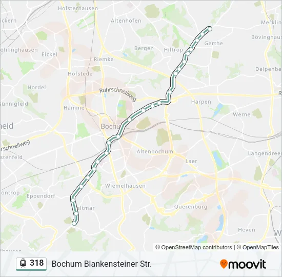 318 Light Rail Line Map