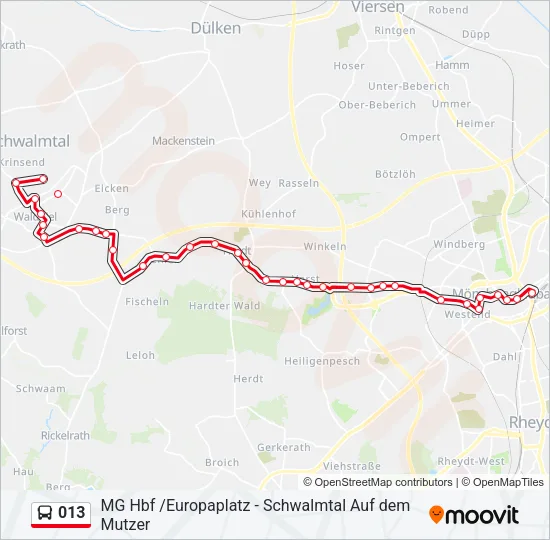 013 Bus Line Map