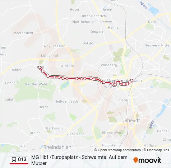 013 Bus Line Map