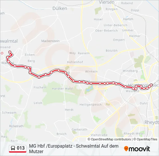 013 Bus Line Map