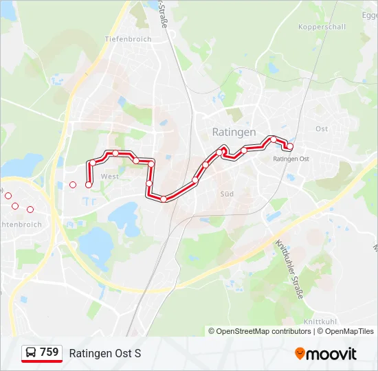 759 Bus Line Map