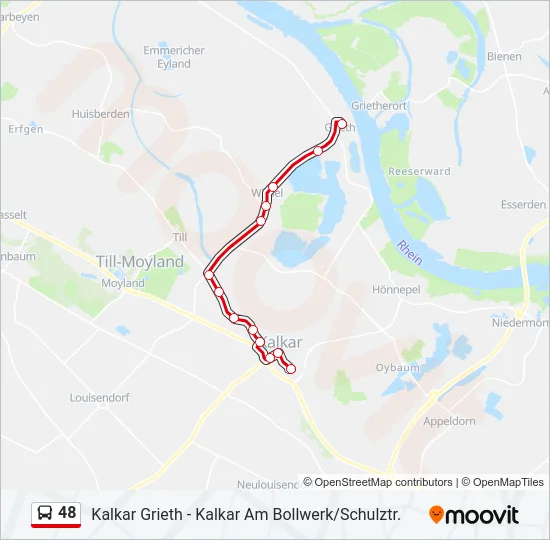 48 Bus Line Map
