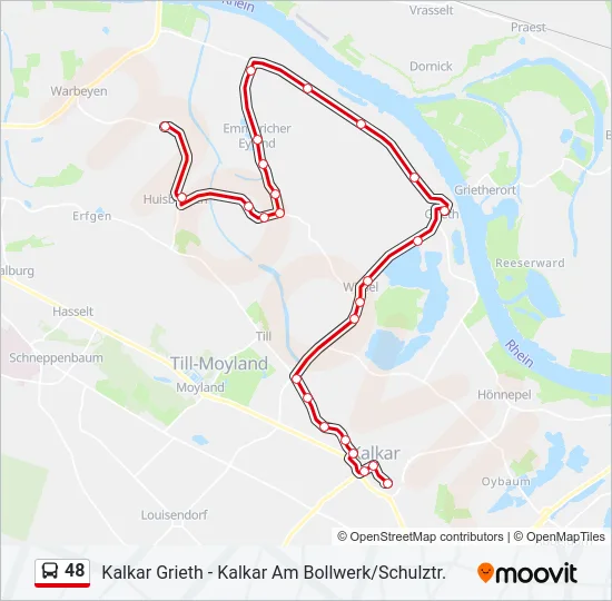 48 Bus Line Map