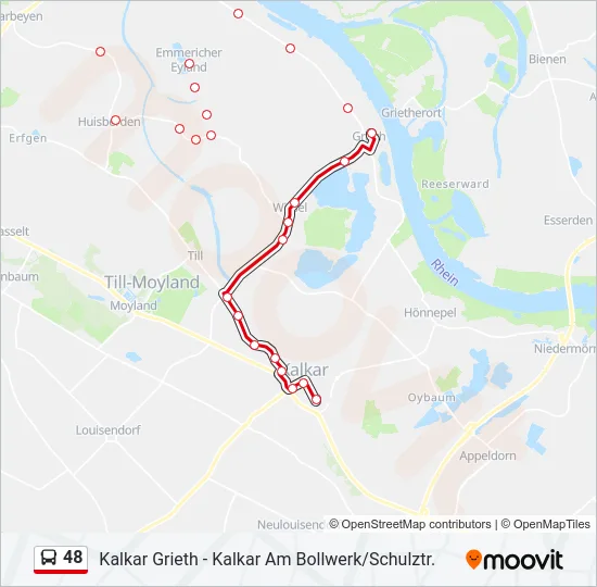 48 Bus Line Map