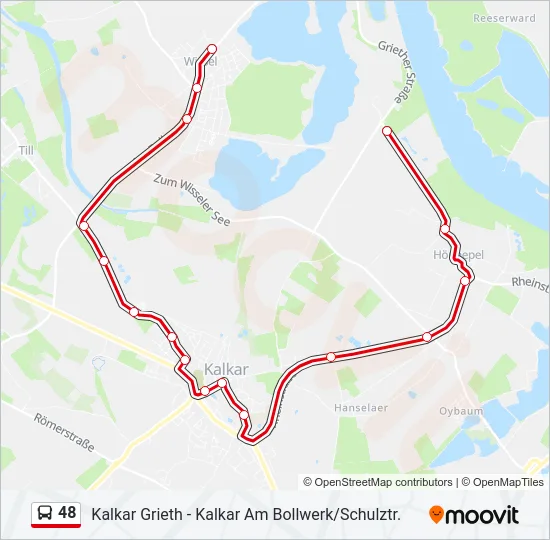 48 Bus Line Map