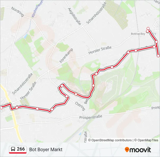 266 Bus Line Map