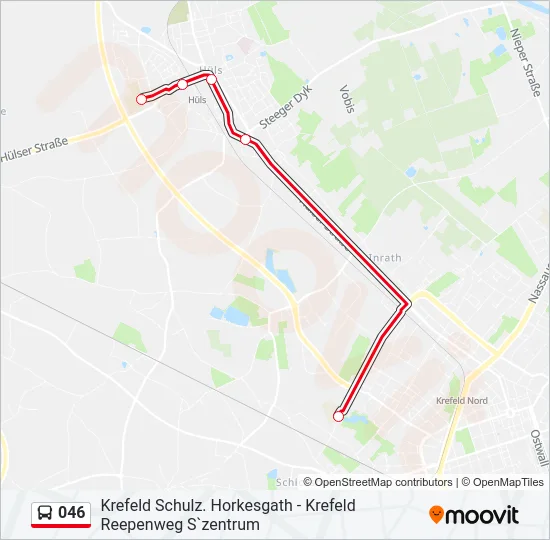 046 Bus Line Map