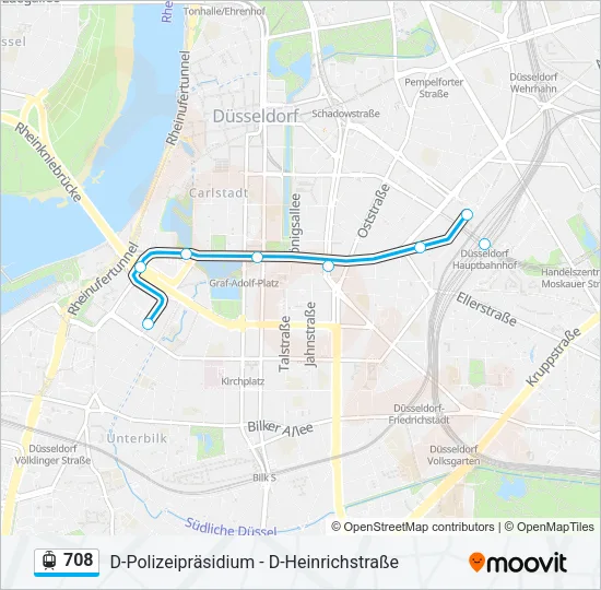 708 Light Rail Line Map