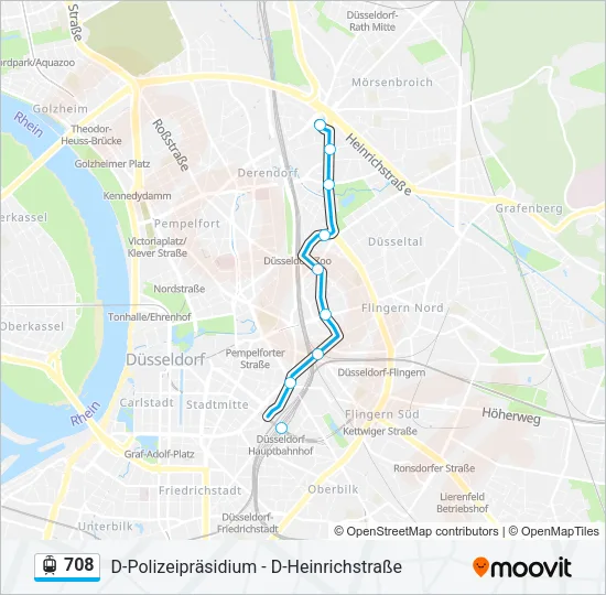 708 Light Rail Line Map