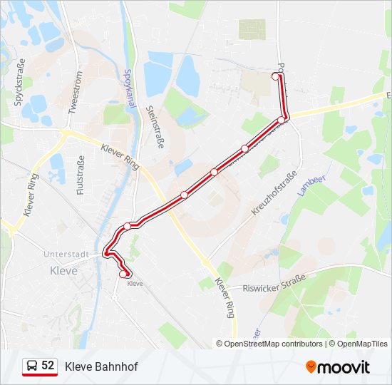 52 bus Line Map