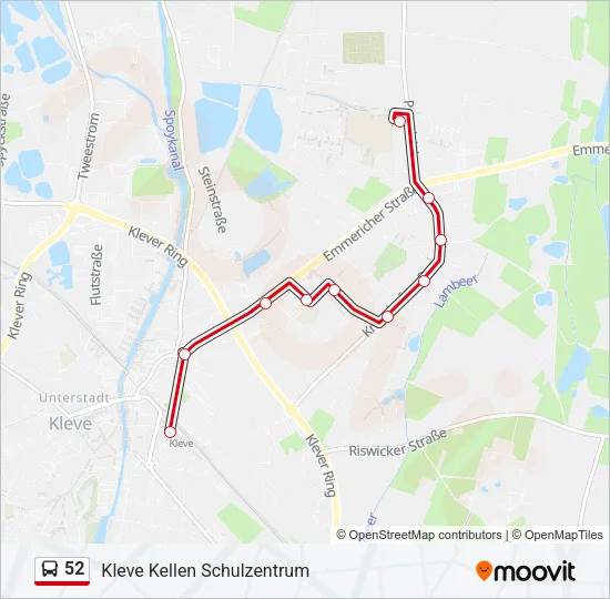 52 Bus Line Map