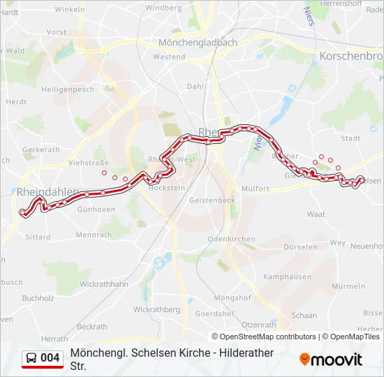 004 Bus Line Map