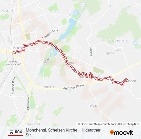 004 Bus Line Map