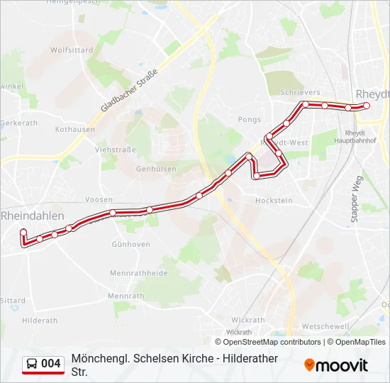 004 Bus Line Map