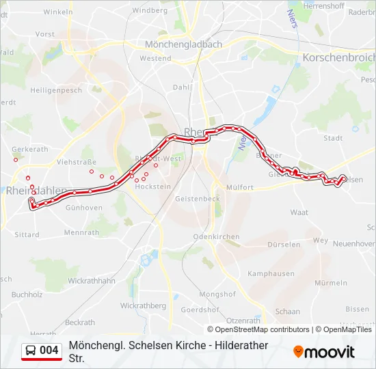 004 Bus Line Map