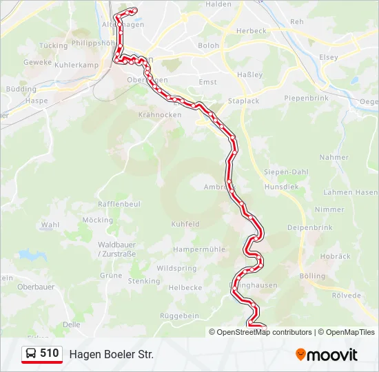 510 Bus Line Map