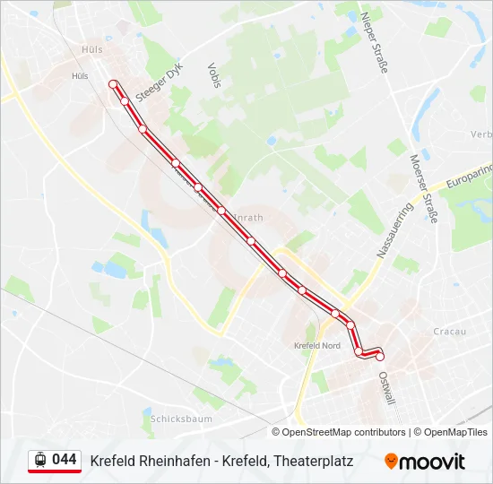 044 Light Rail Line Map