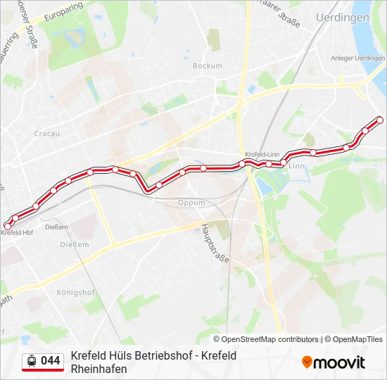 044 Light Rail Line Map