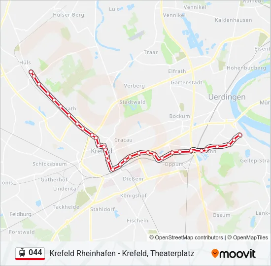 044 Light Rail Line Map
