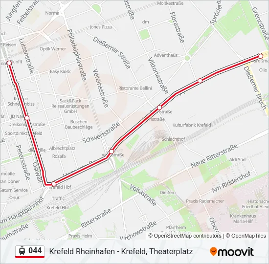 044 Light Rail Line Map
