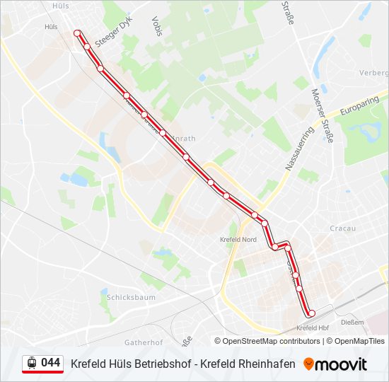 Junior eetlust Krijger 044 Route: Schedules, Stops & Maps - Krefeld Hbf (Updated)