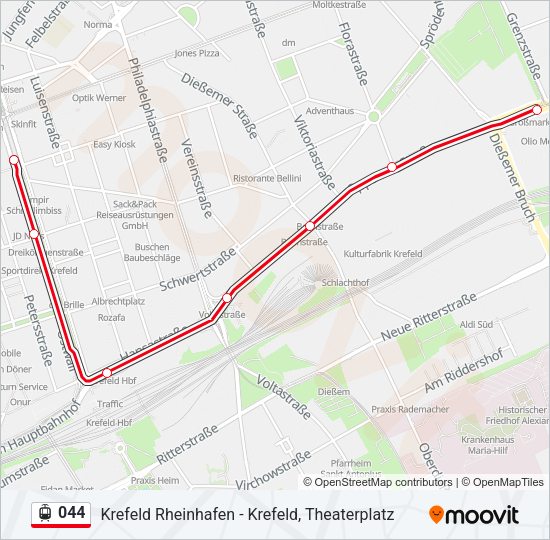 044 Light Rail Line Map