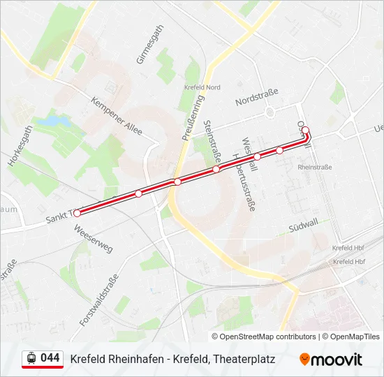 044 Light Rail Line Map