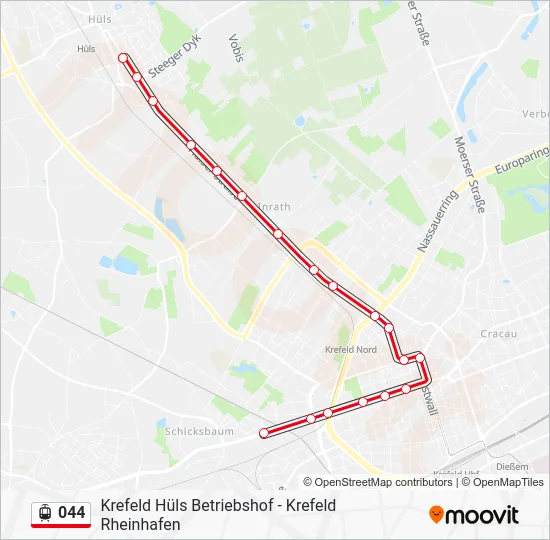 044 Light Rail Line Map