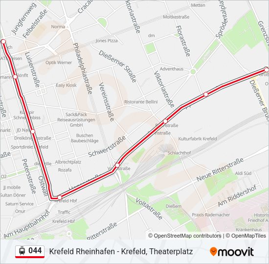 044 Light Rail Line Map
