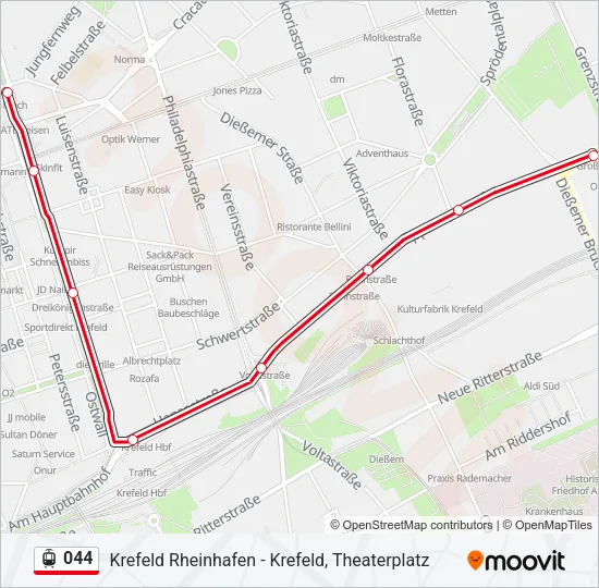 044 Light Rail Line Map