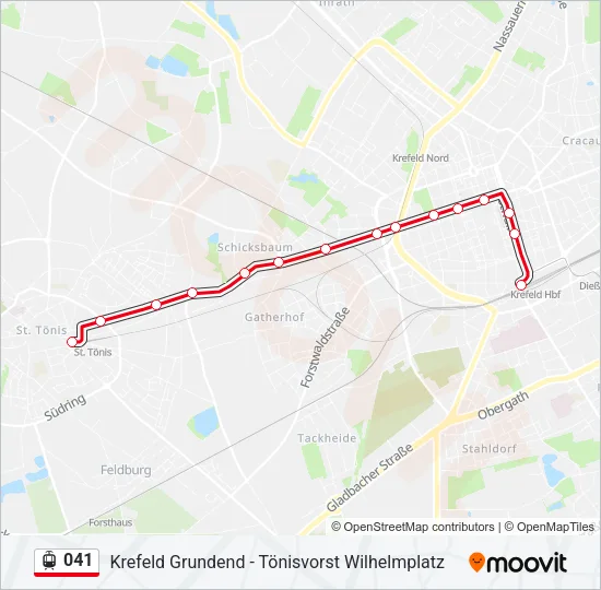 041 Light Rail Line Map