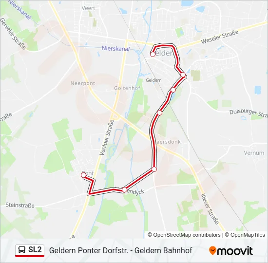 SL2 Bus Line Map