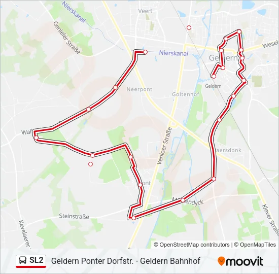 SL2 Bus Line Map