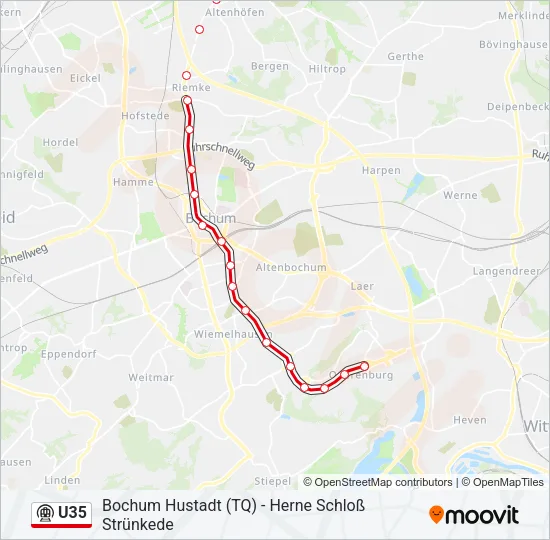 U35 Subway Line Map