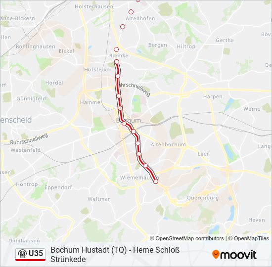 U-Bahnlinie U35 Karte