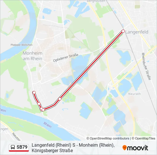SB79 Bus Line Map