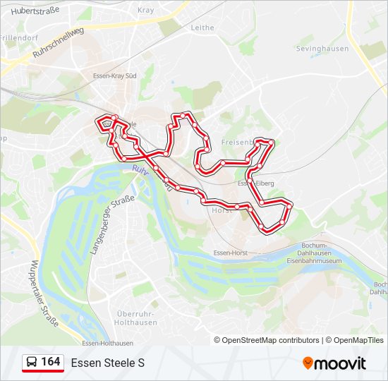 164 Bus Line Map