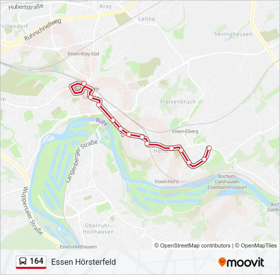 164 Bus Line Map
