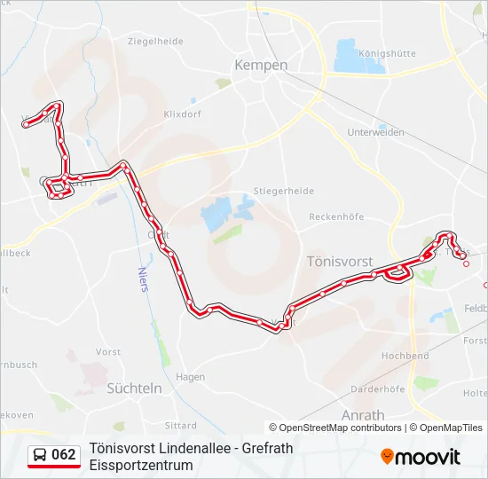 062 Bus Line Map