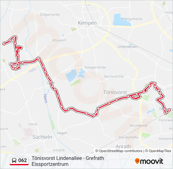 062 Bus Line Map