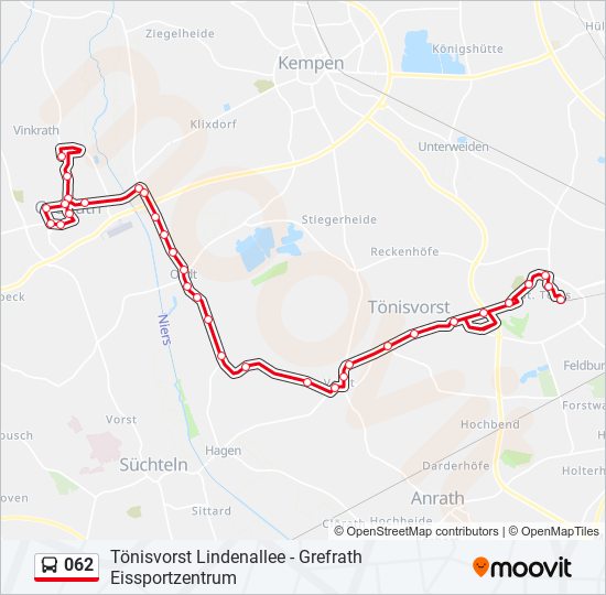 062 bus Line Map