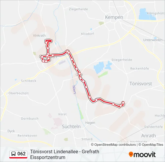 062 Bus Line Map