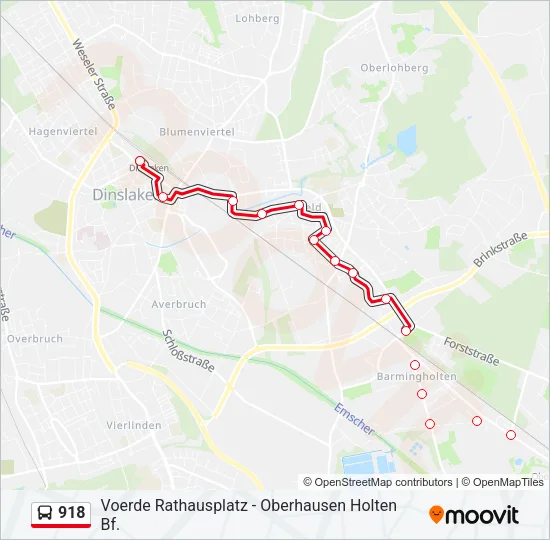 918 Bus Line Map