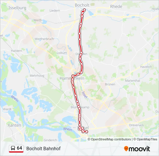64 Bus Line Map