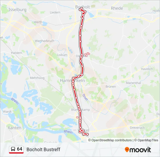 64 Bus Line Map
