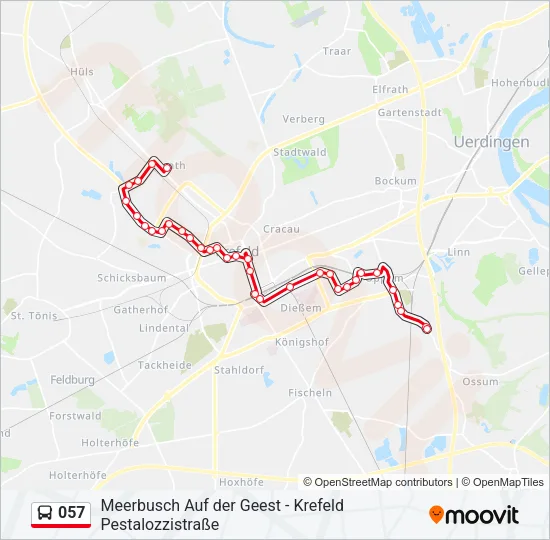 057 Bus Line Map